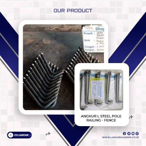 Angkur L Steel Pole – Railing - Fence